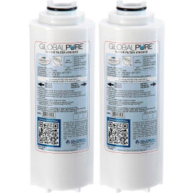Global Industrial 761215-2PK Global Pure™ Replacement Water Filter, 3,600 Gallon Capacity, Pack of 2 image.