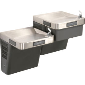 Bi-Level Refrigerated Drinking Fountain, Filtered, by Global Industrial