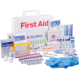 Global Industrial First Aid Kit, 50 Person, ANSI Compliant, Plastic Case