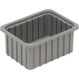 Dandux Dividable Stackable Plastic Box 50P0110050 -  11""L x 8""W x 5""H Gray