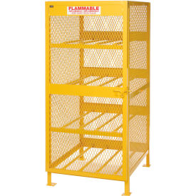 Global™ Cylinder Storage Cabinet - Horizontal Single Door 8 Cylinders - 33"W x 40"D x 71"H 