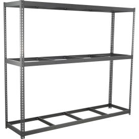 Global Industrial 3 Shelf Extra Heavy Duty Boltless Shelving Starter 96""W x 24""D x 60""H No Deck