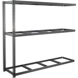 Global Industrial 3 Shelf Extra Heavy Duty Boltless Shelving Add On 96""W x 24""D x 72""H No Deck