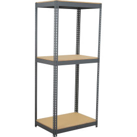 Global Industrial 3 Shelf Extra Heavy Duty Boltless Shelving Starter 48""W x 12""D x 72""HWood Deck