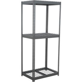 Global Industrial 3 Shelf Extra Heavy Duty Boltless Shelving Starter 36""W x 12""D x 84""H Wire Deck