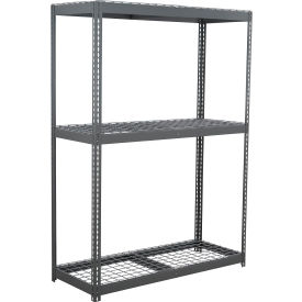 Global Industrial 3 Shelf Extra Heavy Duty Boltless Shelving Starter 60""W x 36""D x 84""H Wire Deck