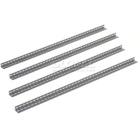 Global Industrial 790CP104 Global Industrial™ Angle Post, 10H, Gray, Set of 4 image.