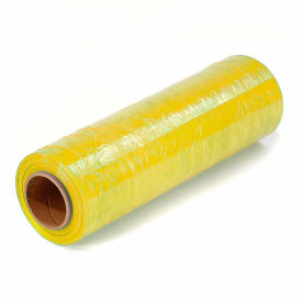 Western Plastics Inc YEL18 Western Plastic Stretch Wrap, Blown, 80 Gauge, 18"Wx1500L, Yellow image.