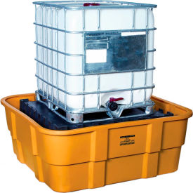 JUSTRITE SAFETY GROUP 1683 Eagle 1683 IBC Spill Containment Unit - Yellow with No Drain image.