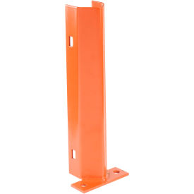 Global Industrial 796361 12" H Upright Frame Guard (Orange) image.