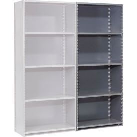 Global Industrial™ 5 Shelf 20 Ga Closed Steel Shelving Unit Add On 36""W x 30""D x 97""H Gray