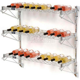 Wine Bottle Rack - Wall Mount 27 Bottle 36"" x 14"" x 34""
