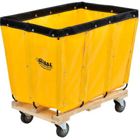 Global Industrial 800354YL Global Industrial™ KD, 8 Bushel, Yellow Vinyl Basket Bulk Truck image.