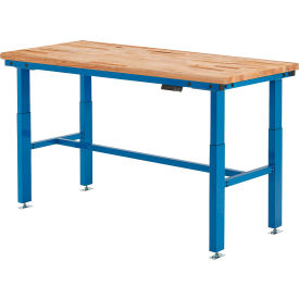 Global Industrial 800578 Global Industrial™ Heavy-Duty Electric Adjustable Workbench, Maple Safety Edge, 72"W x 30"D image.