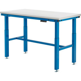 Global Industrial 800579 Global Industrial™ Heavy-Duty Electric Adjustable Workbench, Laminate Safety Edge, 60"W x 30"D image.