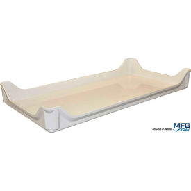 MFG - Molded Fiberglass Companies 8054085269 Molded Fiberglass Stacking Ventilation Tray with Drop Sides 30 3/8" x 15 7/8" x 3 5/8" White image.