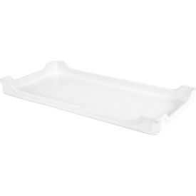 MFG - Molded Fiberglass Companies 8055085269 Molded Fiberglass Stacking Ventilation Tray with Drop Sides 30 3/8" x 15 7/8" x 2 7/8" White image.