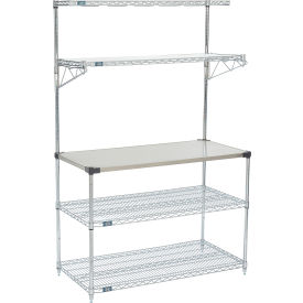 Nexel® 5 Shelf Chrome Bakers Rack 48""W x 24""D x 74""H