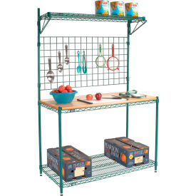 Nexel® Poly-Green® Bakers Rack 48""W x 24""D x 74""H