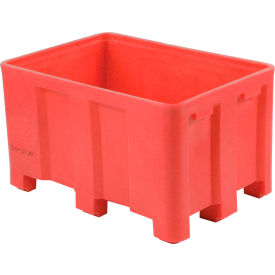 CR Daniels  Dandux 512110R Dandux Forkliftable Double Wall Skid Bulk Container 512110R - 36" x 26" x 16-1/2", Red image.