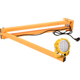 Global Industrial 812427 Global Industrial™ LED Dock Light w/ 60" Arm, 20W, 1800 Lumens, 5000K, On/Off Switch, 9 Cord image.