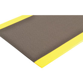NoTrax® Cushion-Stat™ w/Dyna-Shield® Anti Static Mat 3/8" Thick 3' x 10' Black/Yellow