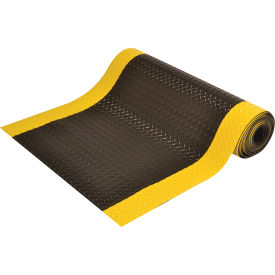 NoTrax® Diamond Switchboard  Mat 1/4" Thick 3' x 75' Black/Yellow