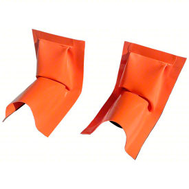 UltraTech Ultra-Berm Builder Plus Wall End 2'' Includes Mounting Strips and Anchors 2/Qty Orange
