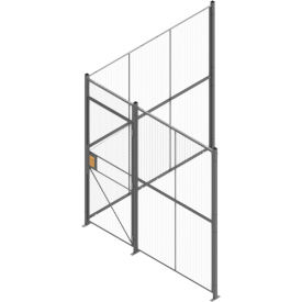 RapidWire™ 2-Sided Welded Wire Cage W/ 3' Hinged Door No Ceiling 8' 4"" x 8' 6"" x 8' 5-1/4""H