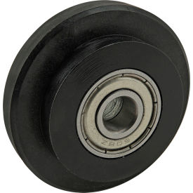 15 & 40 Series Roller Wheel with Ball Bearing Hub, 47 mm Dia. view 2