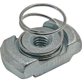 45 Series M4 Spring Nut Slot 10 Steel Bright view 2