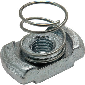 45 Series M5 Spring Nut Slot 10 Steel Bright view 2