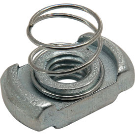 45 Series M6 Spring Nut Slot 10 Steel Bright view 2