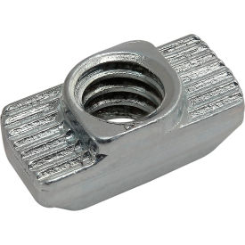 30 Series Hammer Nut, 1/4-20 UNC, Boss Height 1.5mm, Slot 8, Zinc, Bright view 2