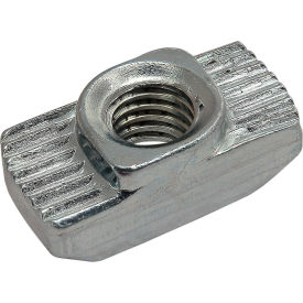 30 Series Hammer Nut, 10-32 Unf, Boss Height 1.5mm, Slot 8, Zinc, Bright view 2