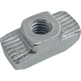 30 Series Hammer Nut, M4, Boss Height 1.5mm, Slot 8, Zinc Plate, Bright view 2
