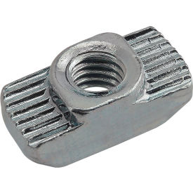 30 Series M5 Hammer Nut, Boss Height 1.5mm, Slot 8, Zinc Plate, Bright view 2