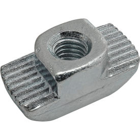 45 Series Hammer Nut, 10-32 Unf, Boss Height 3.0mm, Slot 10, Zinc, Bright view 2