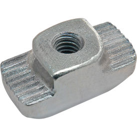 45 Series Hammer Nut, M4, Boss Height 3.0mm, Slot 10, Zinc Plate, Bright view 2