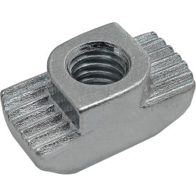 45 Series M6 Hammer Nut, Boss Height 3.0mm, Clear, Slot 10, Zinc Plate, Bright view 2