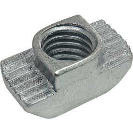 45 Series M8 Hammer Nut Boss Height 3.0mm Slot 10 Zinc Plate Bright view 2