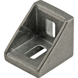 20 Series 2 Hole Slotted Inside Corner Bracket with Dual Support view 2