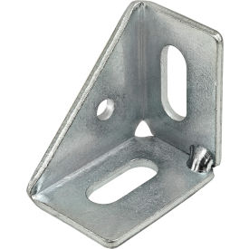 15 Series 40 Inside Corner Bracket with Single Support, Clear, Zinc Finish view 2