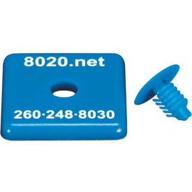 80/20 Inc 2030BLU 80/20 2030BLU 1515 / 1515-Lite End Cap, 1.5" x 1.5" x 3/16", Blue image.