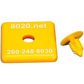 80/20 Inc 2030YEL 80/20 2030YEL 1515 / 1515-Lite End Cap, 1.5" x 1.5" x 3/16", Yellow image.