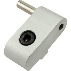 15 Series Left Hand Lift-Off Hinge Section w/ Long Pin, Anodize Finish, Clear view 2