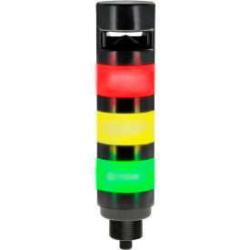 10, 15, 20, 25, 30, 40, 45 Series Tower Light, 3 Color w/ Audible, 5 Pin, Anodize Finish view 2