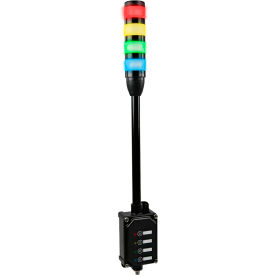 10, 15, 25, 30, 40, 45 Series Tower Light Assembly, 4 Color, 300mm w/ Selector Box view 2