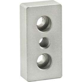 10 Series 1" x 2" Base Plate w/ 5/16-18 Tap in Center, Anodize Finish, Clear view 2
