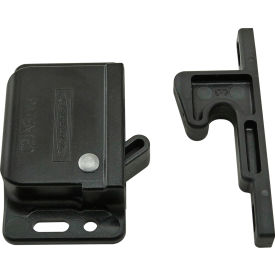 10 to 15 10 Series lbs. Pull force Grabber Door Catch and Keeper, Anodized Black view 2